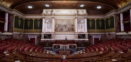 Visite virtuelle de l'Assemblée nationale (Steam VR)