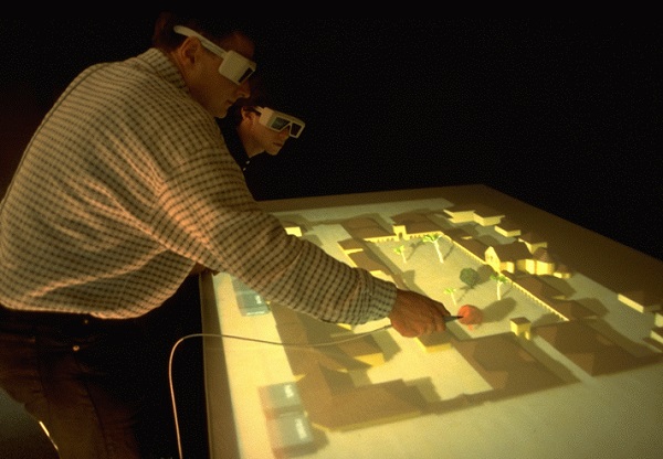 Virtual Reality Responsive Workbench